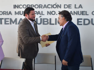 Colaboran Ismael Burgueño y Alejandro Ruiz para integrar 'prepa' Gómez Morín al Sistema Educativo Estatal