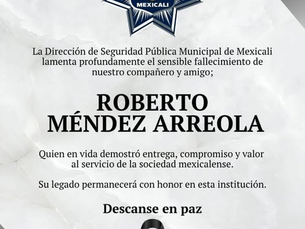 Asesinan a mando policiaco de Mexicali, a horas del relevo en la DSPM