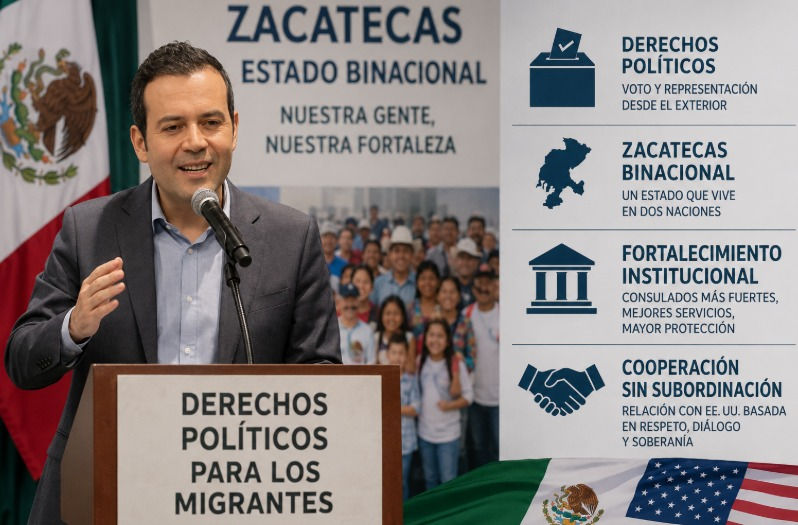 Los migrantes no necesitan discursos, necesitan poder político: Ulises Mejía Haro, diputado federal