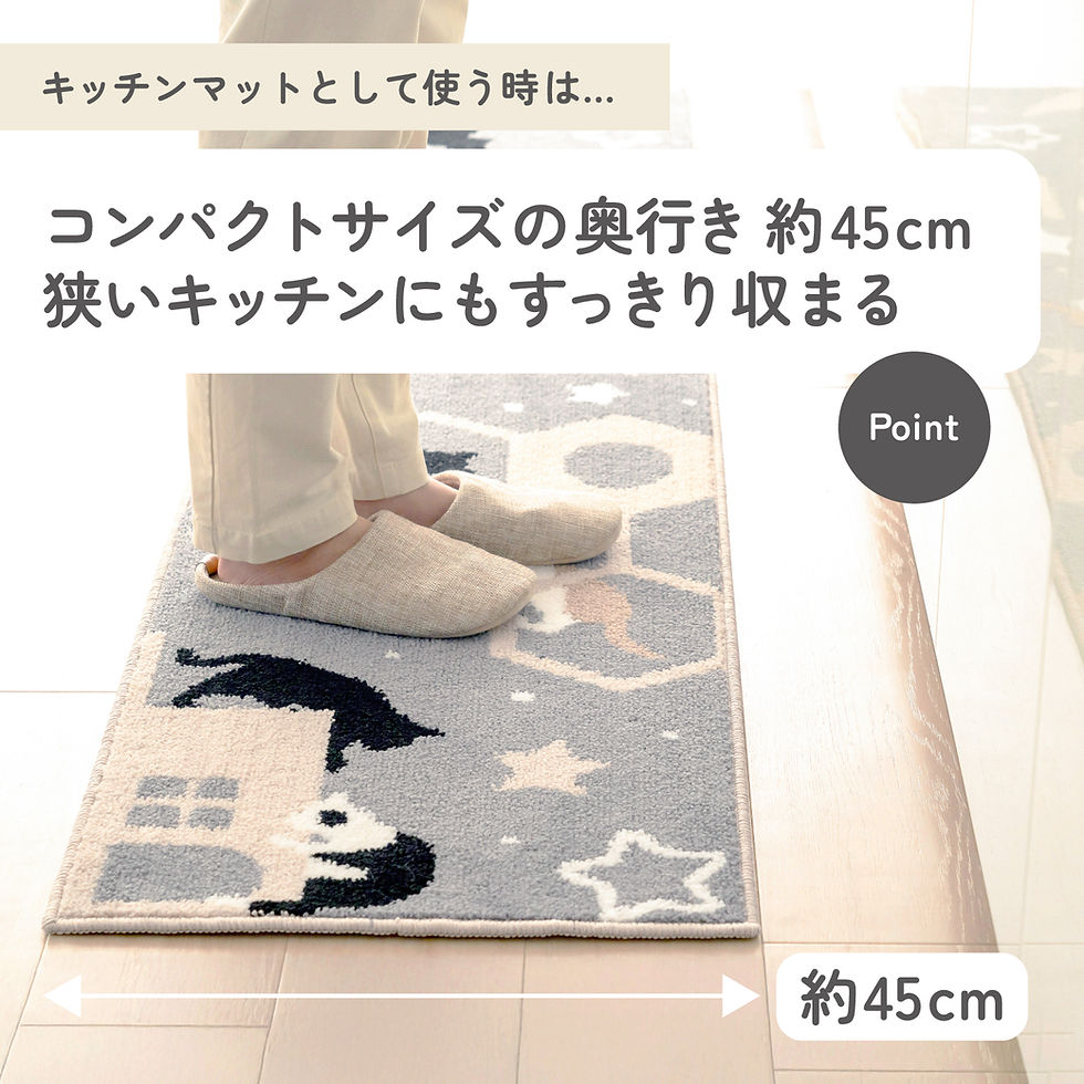 サムネイル： キャット  インテリアマット