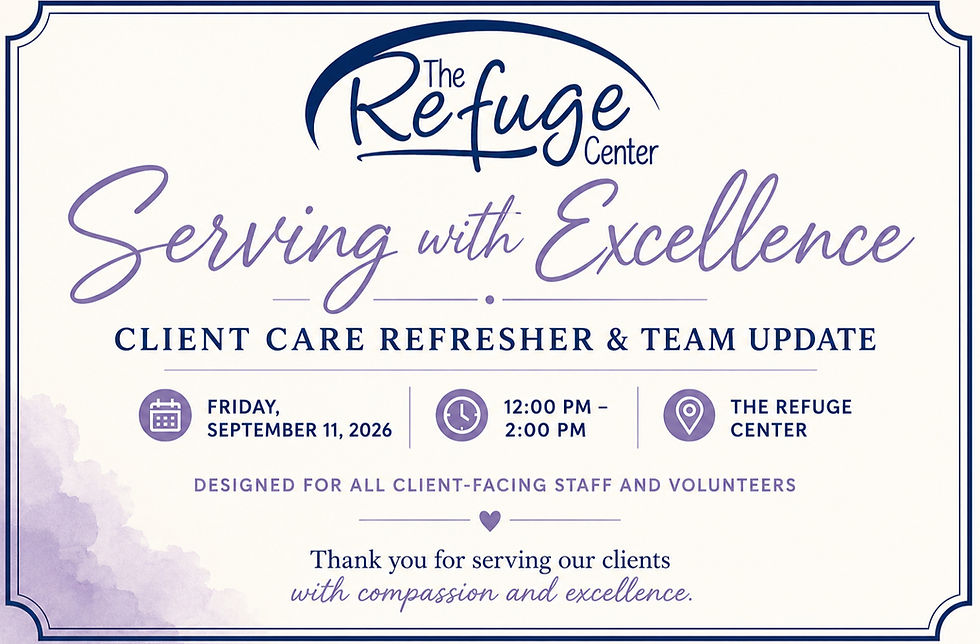 Serving with Excellence: Client Care Refresher & Team Update