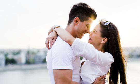 Happy Couple Hugging. Couples can maintain their relationship balance with couples and marriage therapy in st. louis, MO. Marriage counseling can not only help you before problems arise but they can help with resolving issues before becoming unfixable. No matter where you are, Marble Wellness Counseling in St. Louis, MO can help. Contact us today for couples therapy and marriage counseling in online therapy in Missouri too.