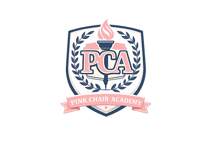 Pink Chair Academy crest logo.png