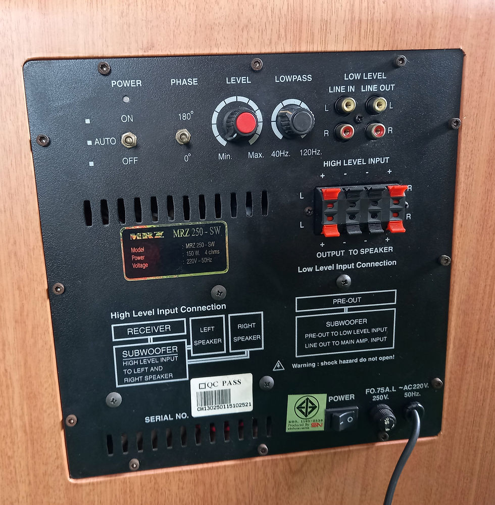 ภาพขนาดย่อ: ลำโพง Sub Active MRZ 250 -SW ไม่มีดอก