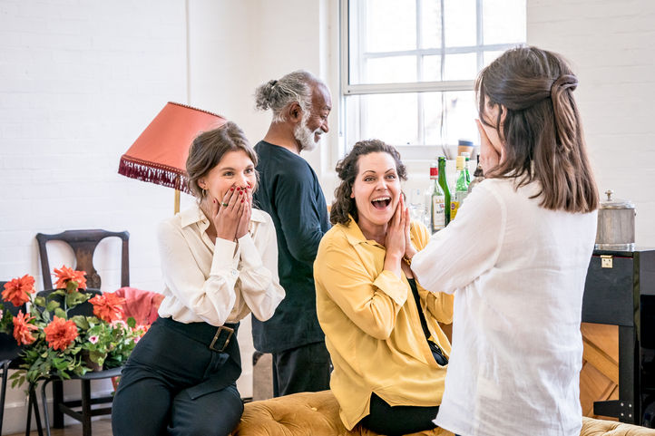 Trish Allinson in Love All - In Rehearsal