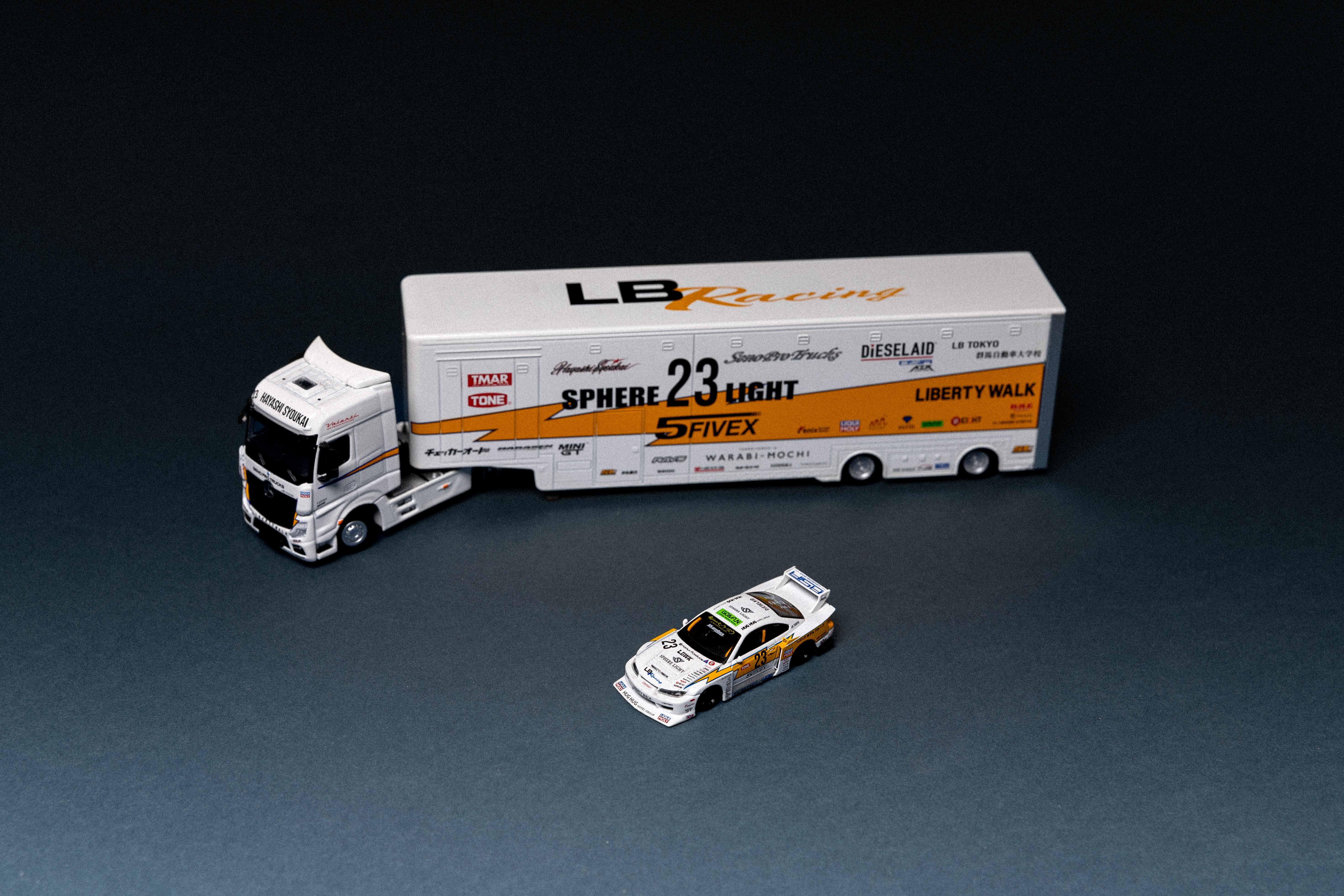 [MINI GT] 1:64 LB Racing Transporter Set