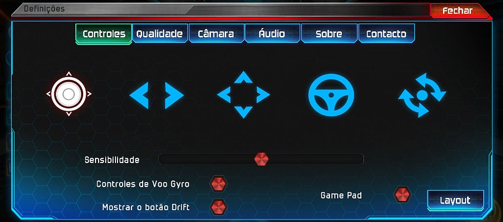 Controle do turbo league