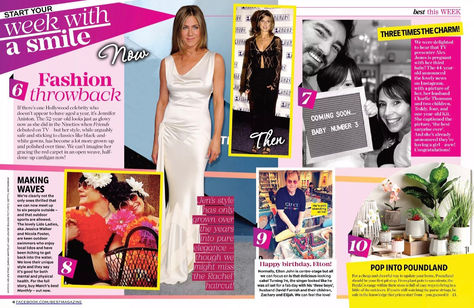 Here we are in Best Magazine with Jen and Elton!