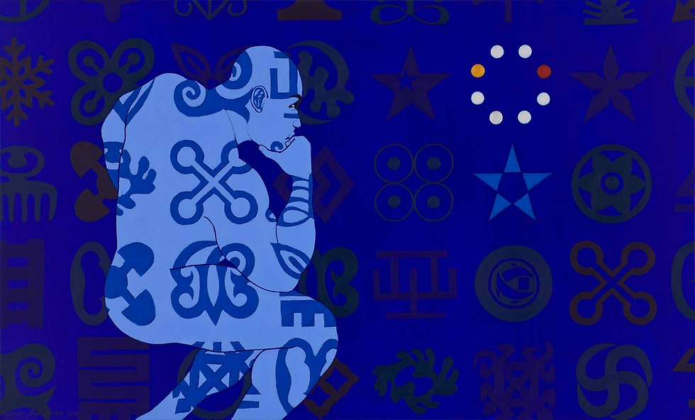 Thinking the Microcron No.3, 2011. Acrylic on canvas, 85 x 140 cm