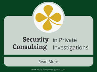 Security Consulting in Private Investigations