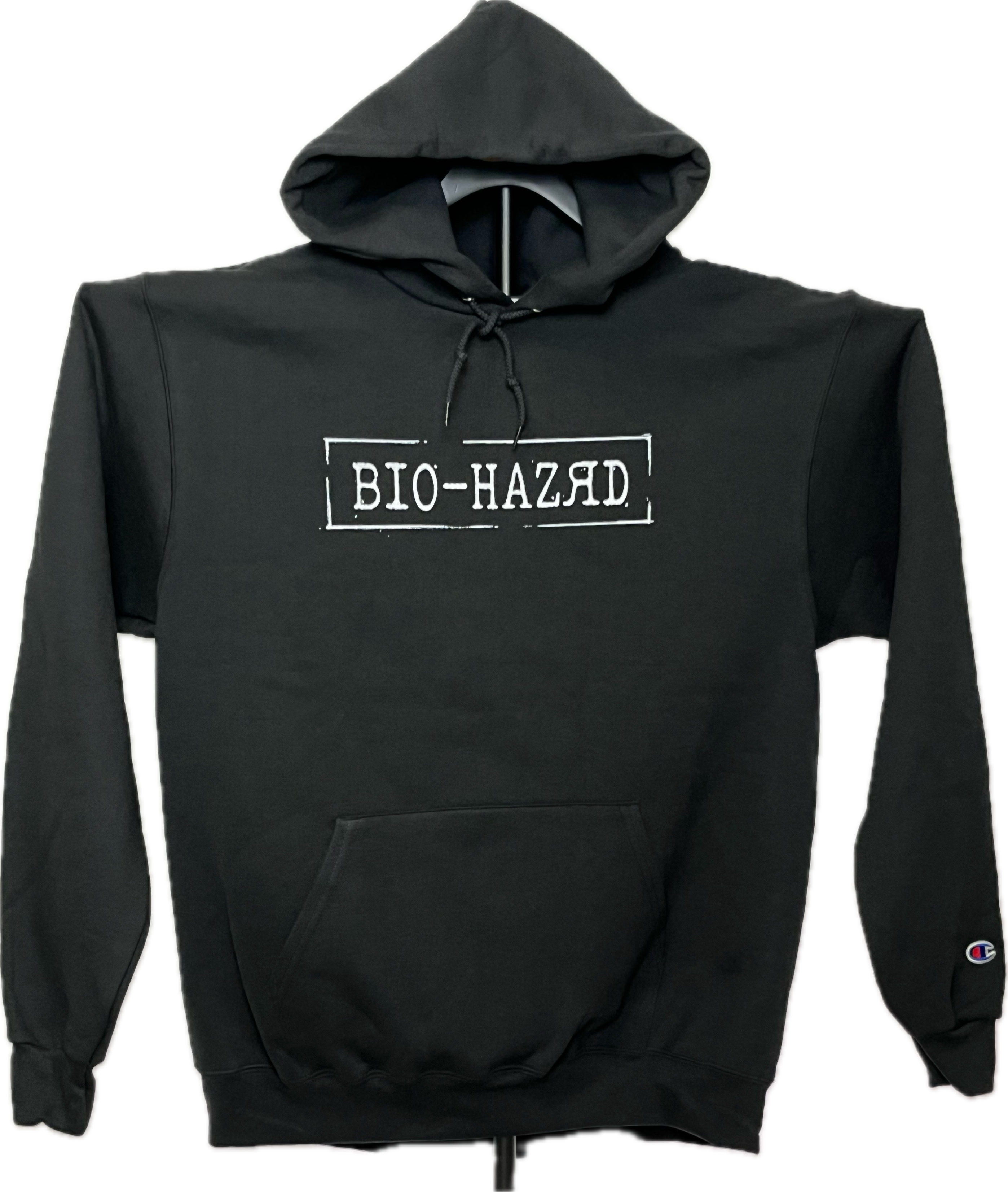 Black Bio-Hazrd Logo Champion Hoodie