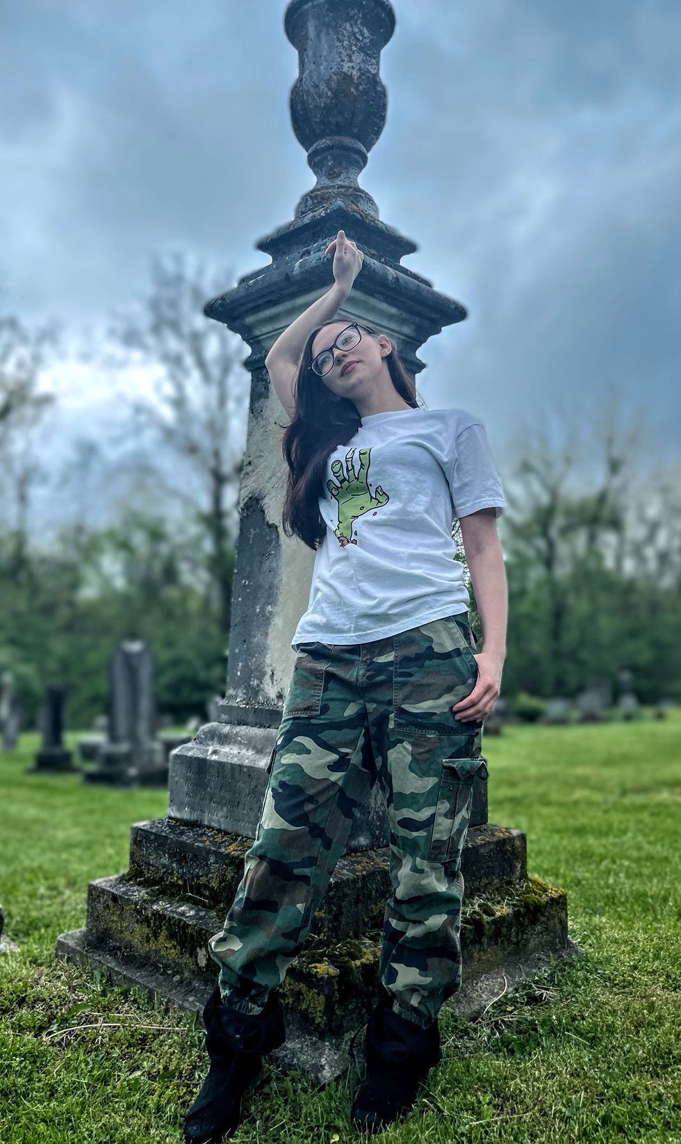 Thumbnail: White "Zom-B Boi" Logo T-Shirt
