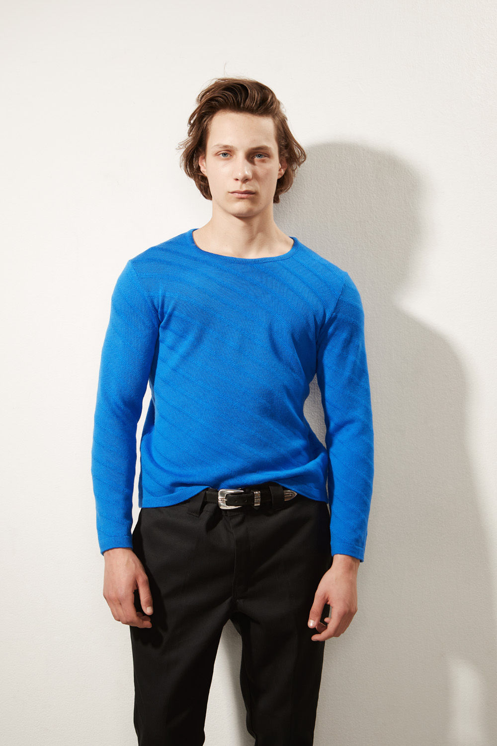 diagonal stitch pattern sweater