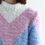Thumbnail: hand made eyelash yarn intarsia sweater
