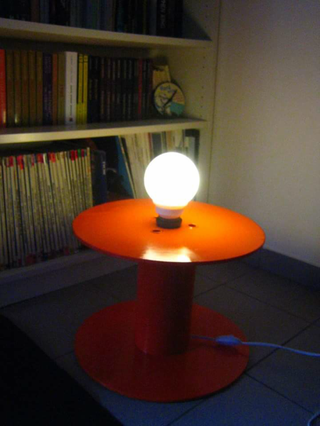 Old Spool Floor Lamp 255