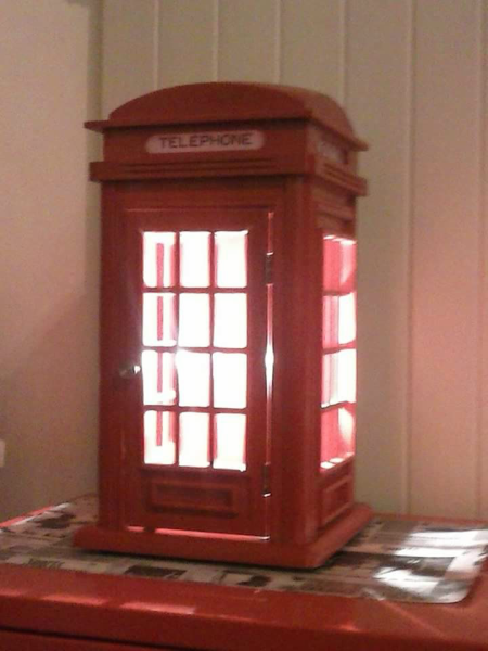 Phone Booth Table Lamp 140