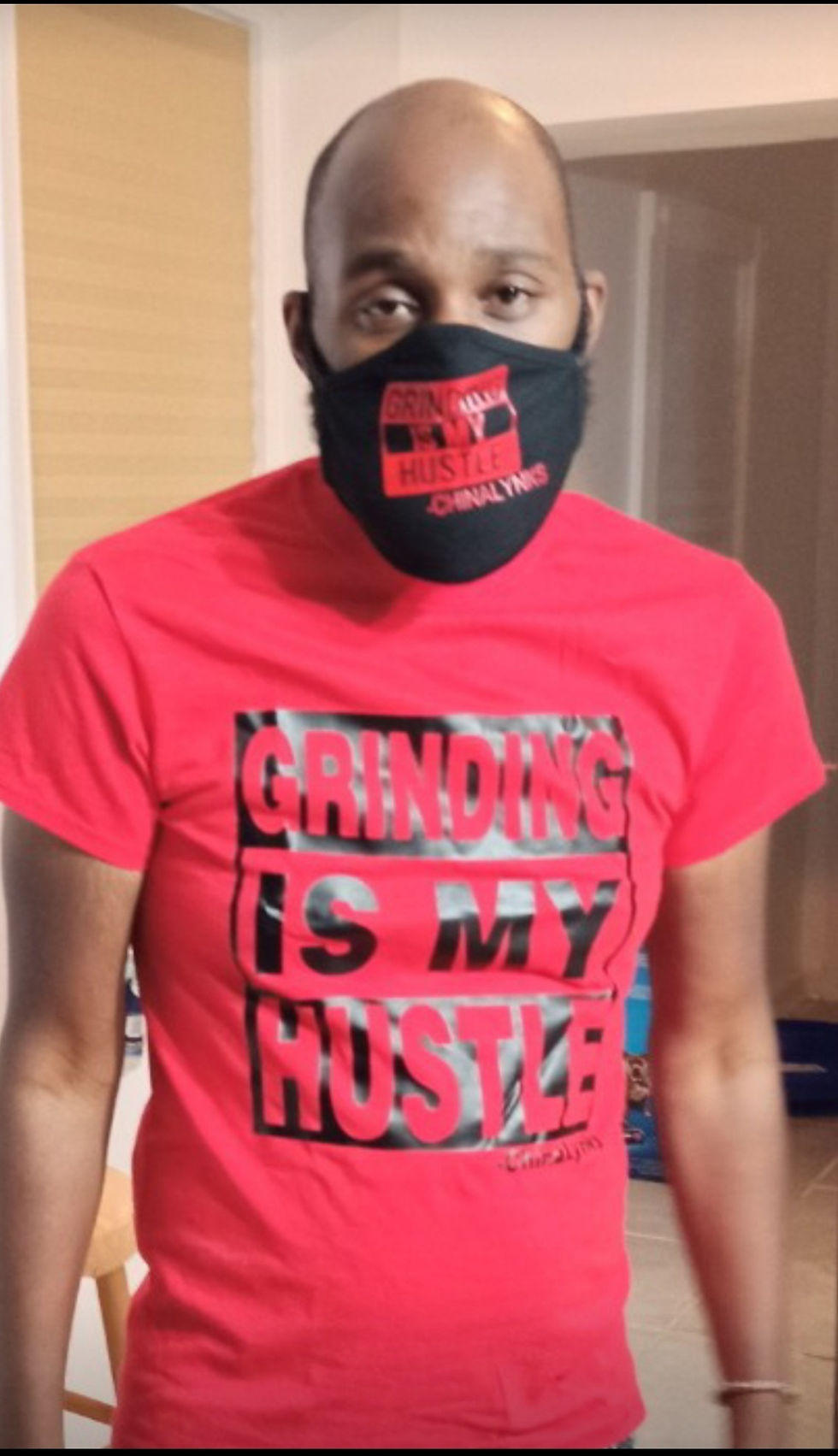 GRINDING IS MY HUSTLE SHIRT w/ MASK