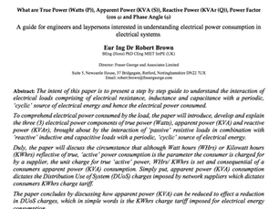 Nearly finished – A free guide - All you need to know about electrical power consumption