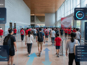 Trakomatic AI-powered crowd management with real-time people counting and occupancy analytics