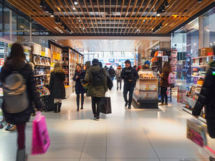 Retail environment showcasing real-time occupancy tracking systems that analyze foot traffic, customer movement, and in-store behavior to optimize operations with Trakomatic.
