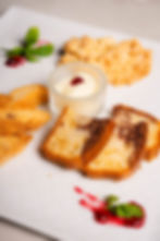 Dolci secchi della casa con crema pasticciera