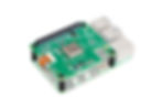 Raspberry Pi AI HAT board with visible circuits and text "AI HAT, 26 TOPS" on white background, showing USB ports.