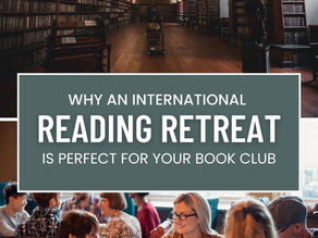 Blog post from Slow Travel Co. about why book clubs should travel internationally for a reading retreat. Covers the benefits of combining books and travel like deeper conversations, shared experiences, self-care, and connection. Includes fun pop culture references from Oprah, Reese Witherspoon, and Eat Pray Love. Highlights that Slow Travel Co. offers retreats for both women’s book clubs and solo female travelers looking to meet new bookish friends.