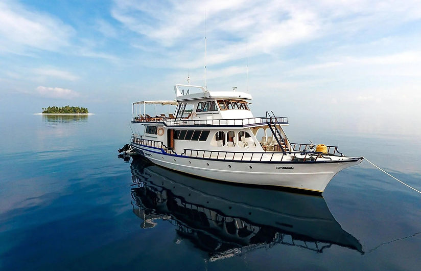 Maldives Ship at Sea