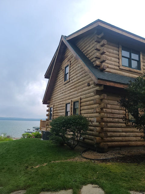 Expert Finishes - Painting, Staining, Power Washing, Chinking, Restoration and Maintenance - Charlevoix, Michigan.