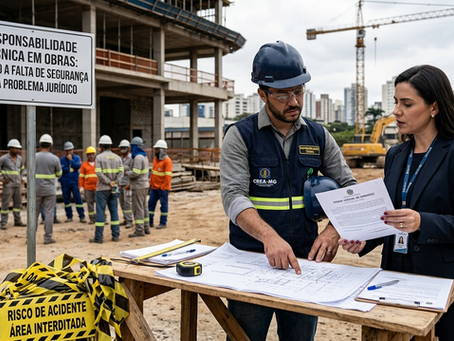 🦺 Responsabilidade técnica em obras: quando a falta de segurança vira problema jurídico