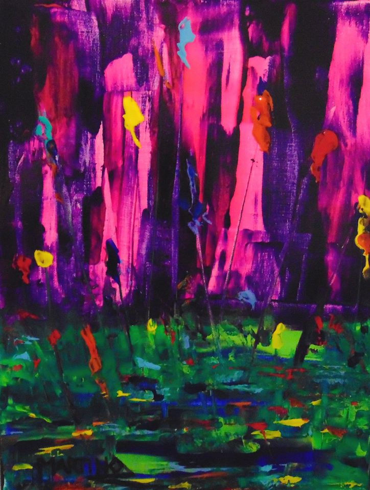 Purple Haze Day with Flowers