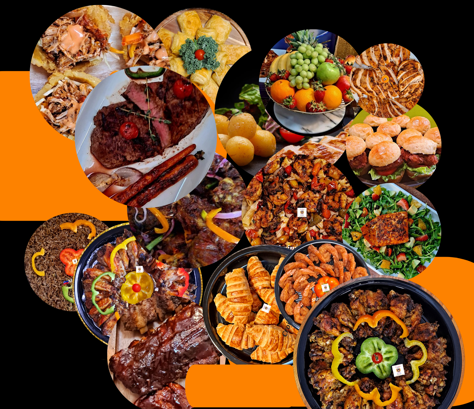 Arranged Food and Objects