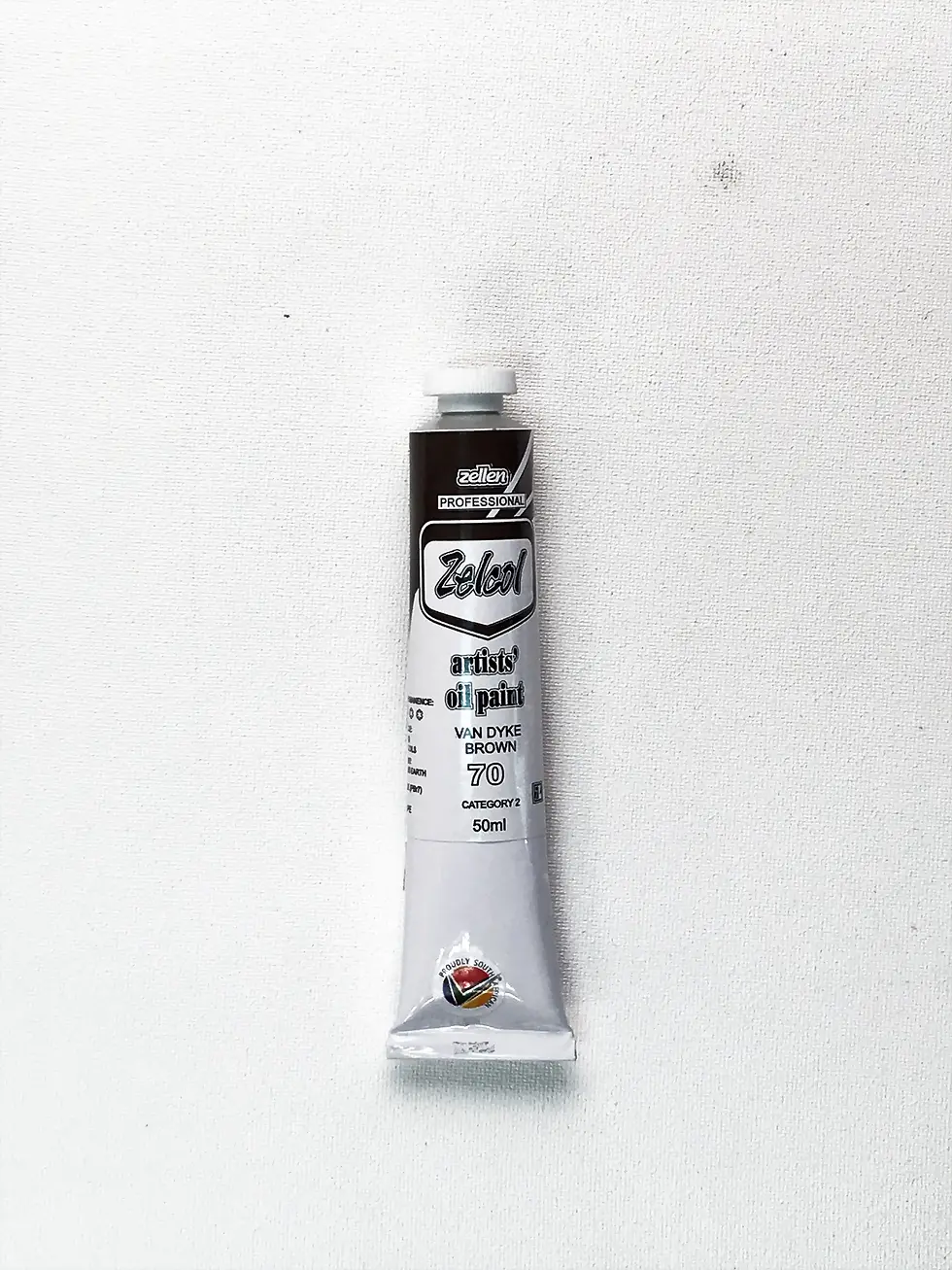 ZELCOL ARTIST OIL PAINT – 50ml tube: Van Dyke Brown