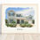 Thumbnail: Custom House Portrait in Watercolor Style. Perfect Moving Away Gift for Home Dec