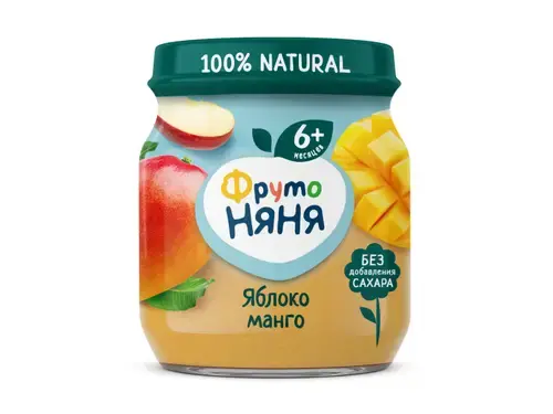 Frutonanny. 100 q. Püre meyvəli alma mango (6 ay) uşaq qidaları