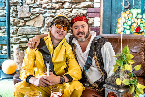 Eyes2Me Photography: Private Social Events. 16th Birthday party event. Father and sone dressed up for the party.