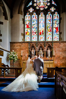 Marriage Ceremony at St Martins church Caerphilly