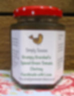 Spicy green tomato chutney