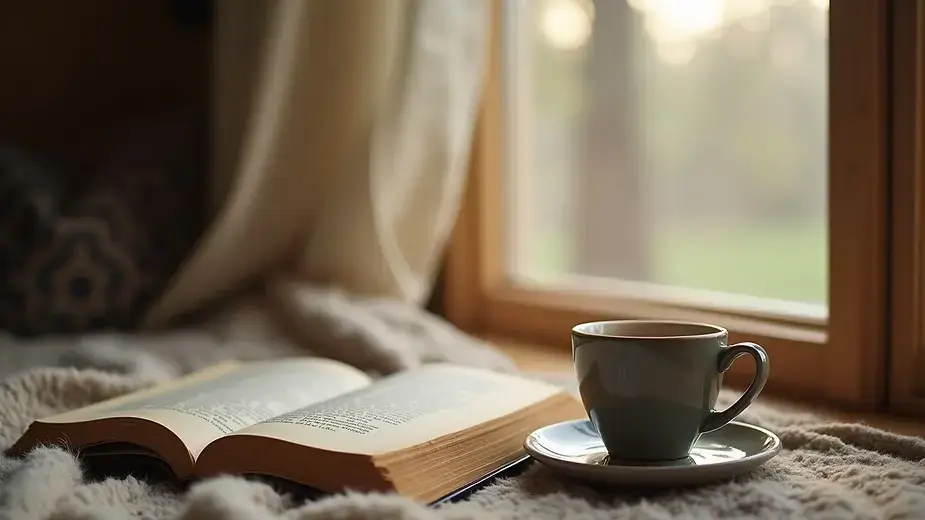 Pausas conscientes, desaceleração e momentos de relaxamento para reduzir a ansiedade e cuidar da saúde mental.