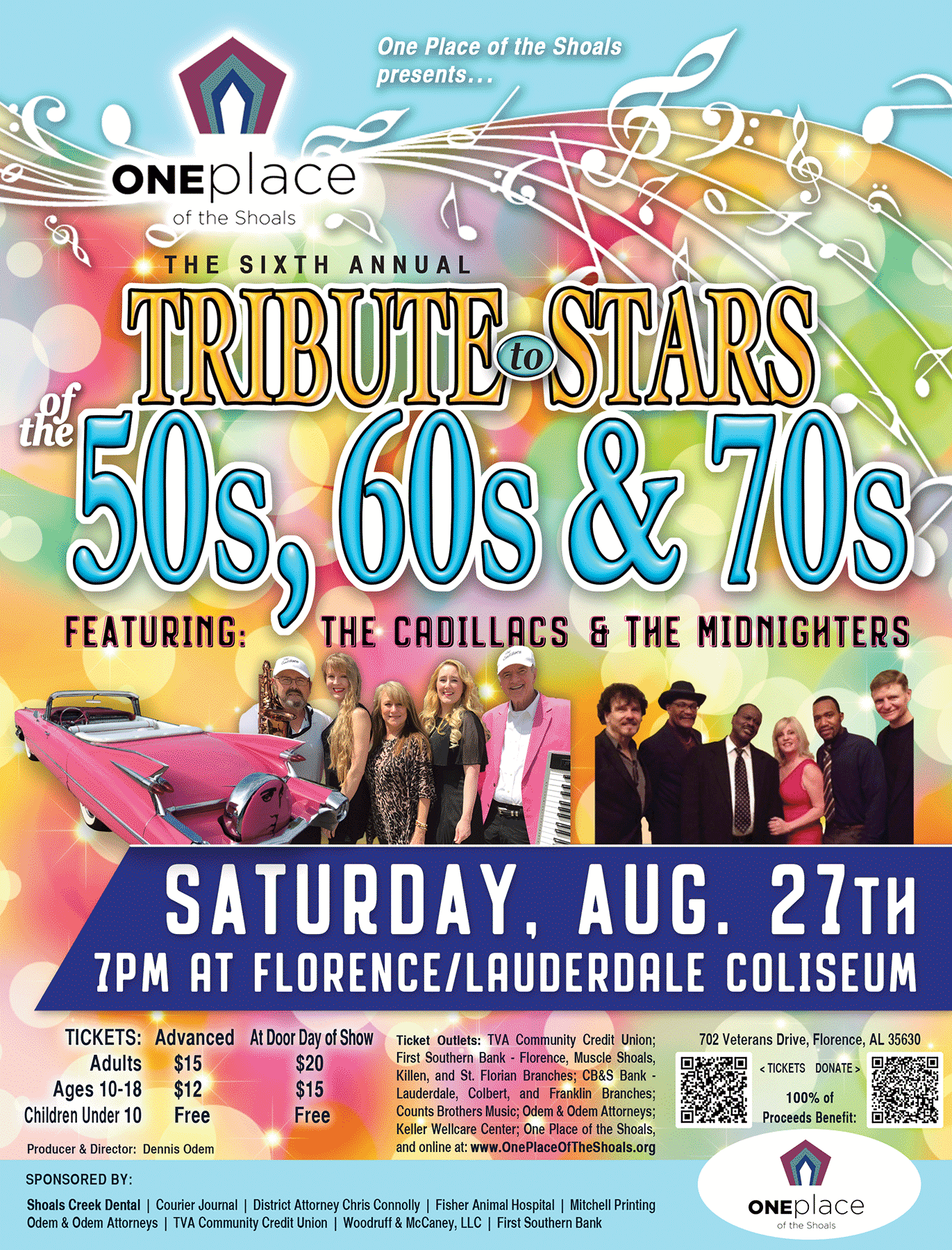 6th Annual “Tribute to the Stars” Show to benefit One Place