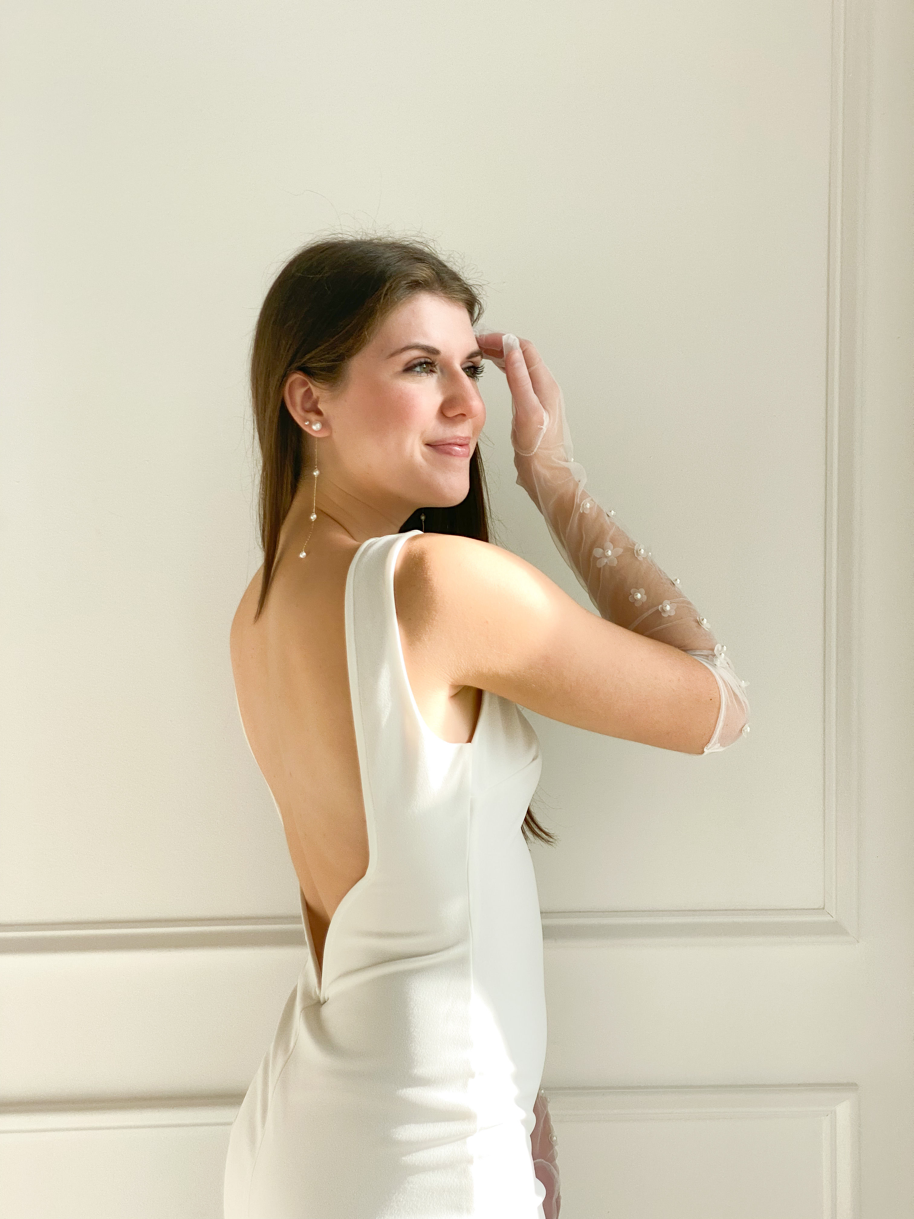 Sarah Floral Pearl Gloves