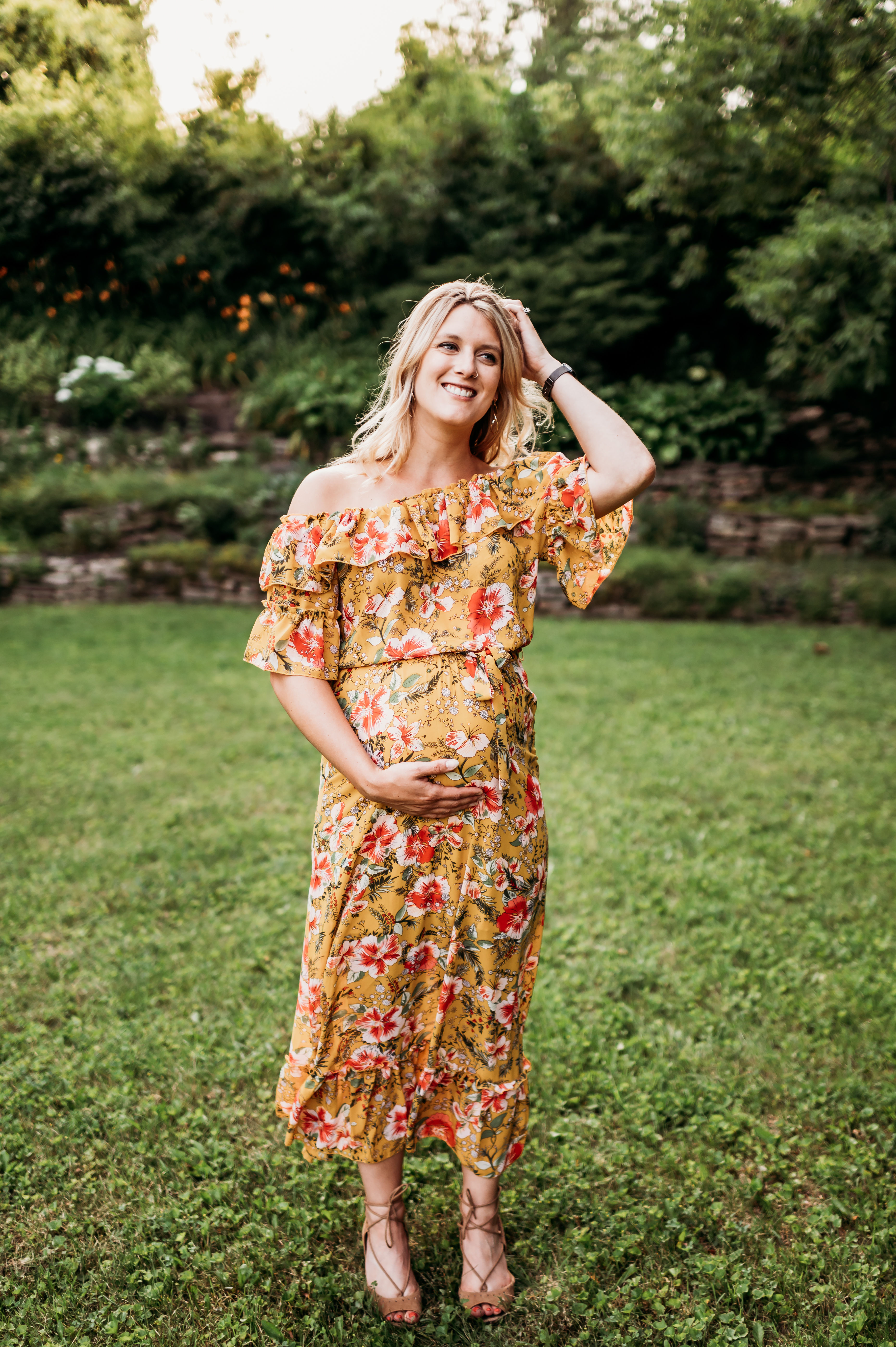 Tropical Print Dress