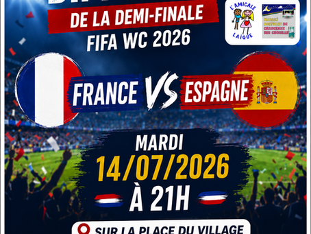 Diffusion du match France Espagne !