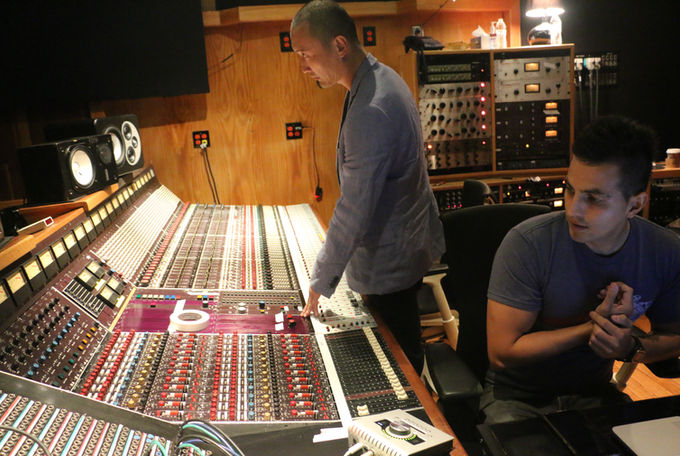 Chinese music producer studio production session