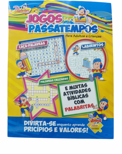 Livro de Jogos e Passatempos para Crianças Palabritas | Editora A Mensagem