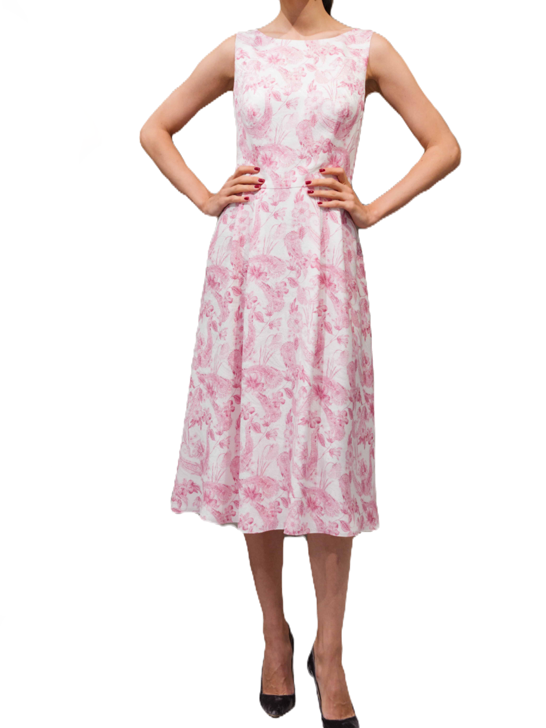 Sleeveless Silk Cocktail Dress
