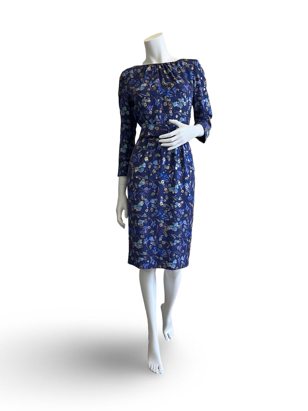 Silk Floral Day Dress