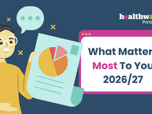 A man holding a survey form What Matters Most to You 2026/27