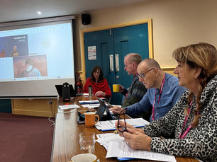 Healthwatch Portsmouth Advisory Board meeting members during the meeting