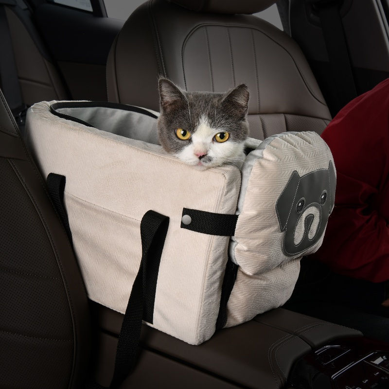 Thumbnail: Dog Car Seat Cover Foldable Hammock Pet Harness Cat Bag Basket Stable and Foldab